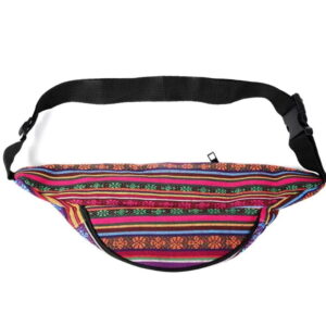 Sac banane femme bohème rouge