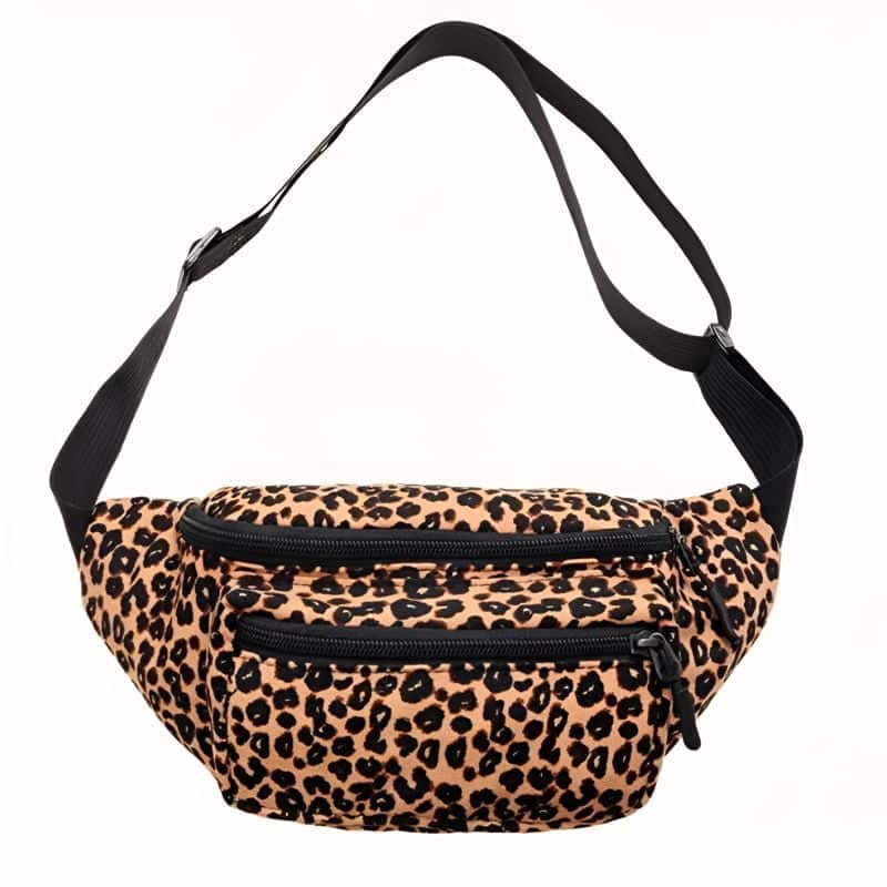 Leoparden-Bauchtasche