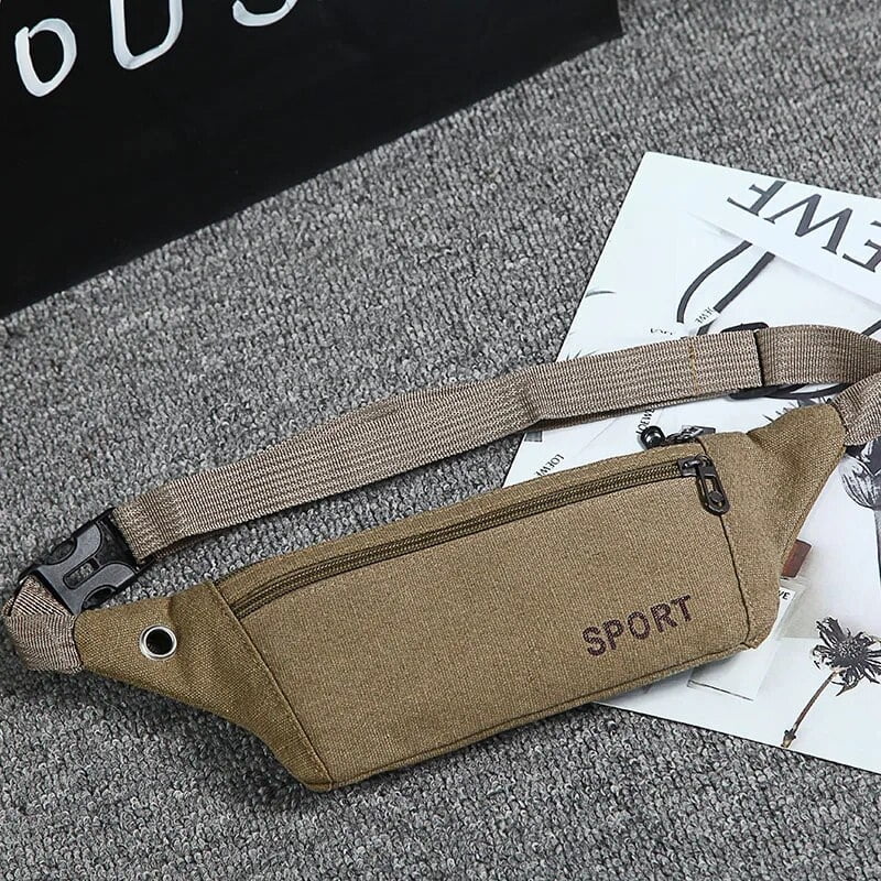 Khaki Bauchtasche aus den 80ern
