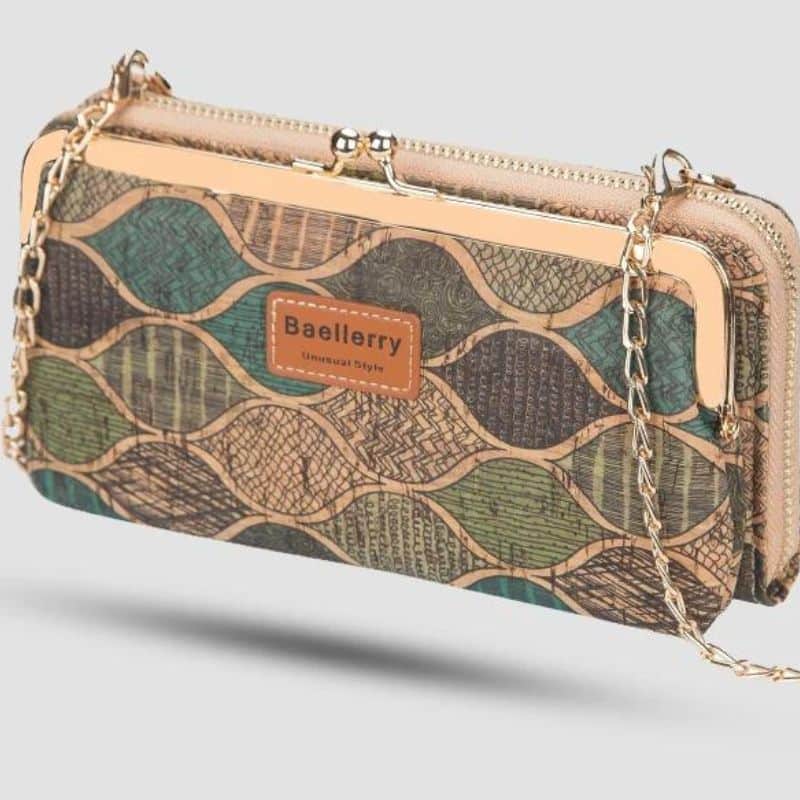 Bauchtasche aus Korkleder mit Schulterriemen