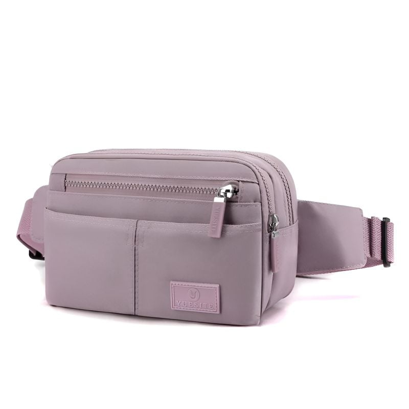 Lilasfarbene Bauchtasche für Damen für den Sommer