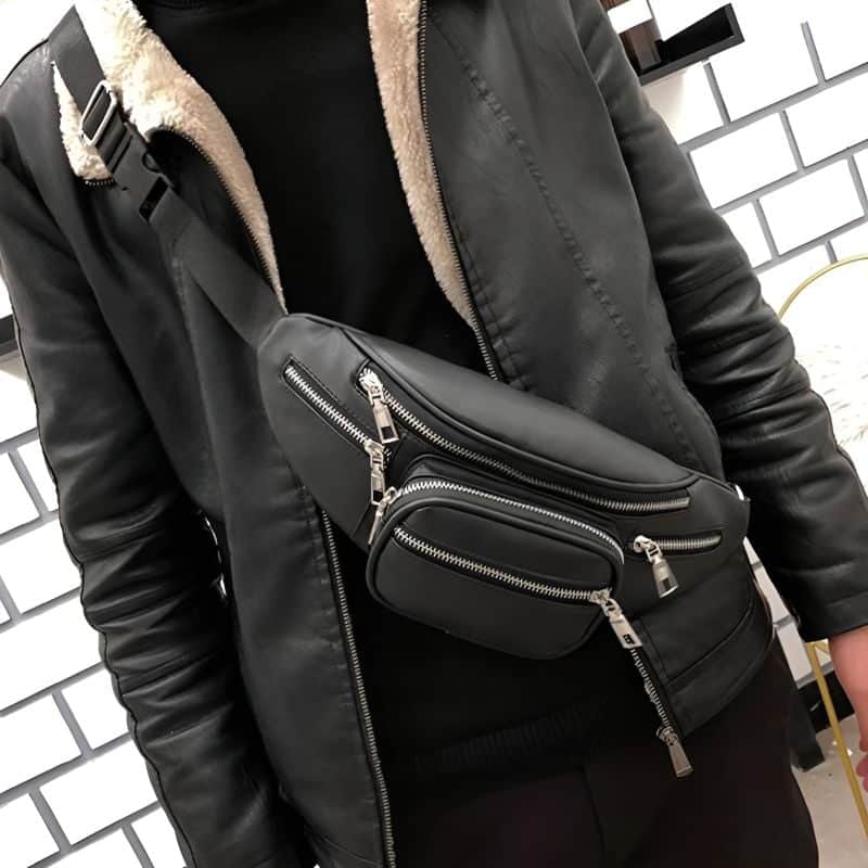 Bauchtasche für Damen aus Kunstleder Design