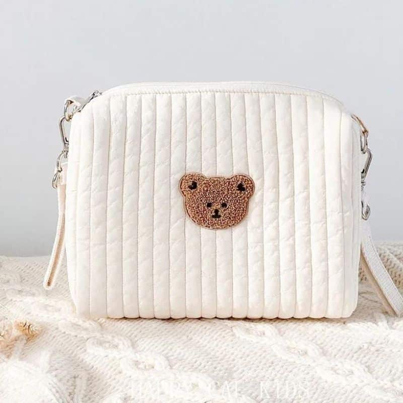 Beige Bauchtasche für Mama