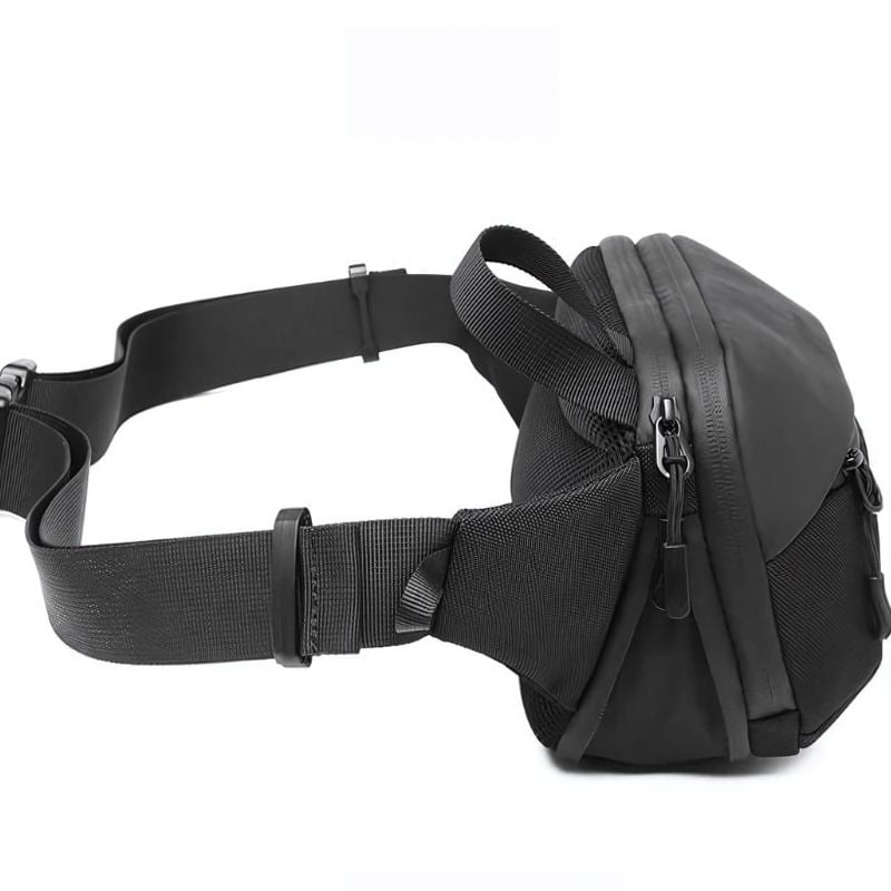 Rechteckige Bauchtasche im Profil