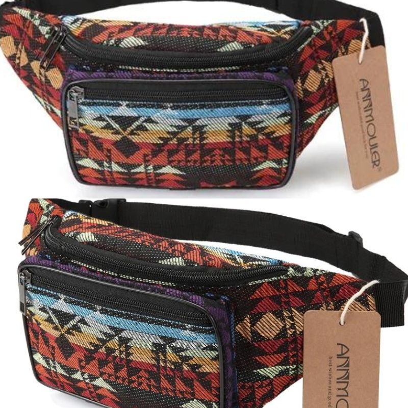 Bunte Wax-Bauchtasche