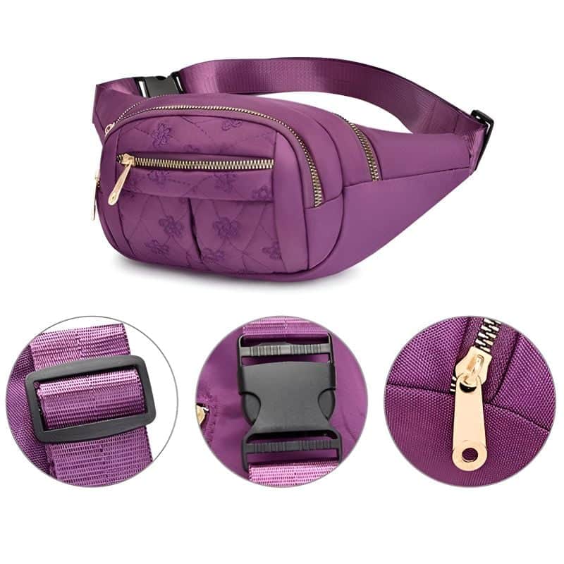 Schicke violette Gürteltasche für Damen Qualität