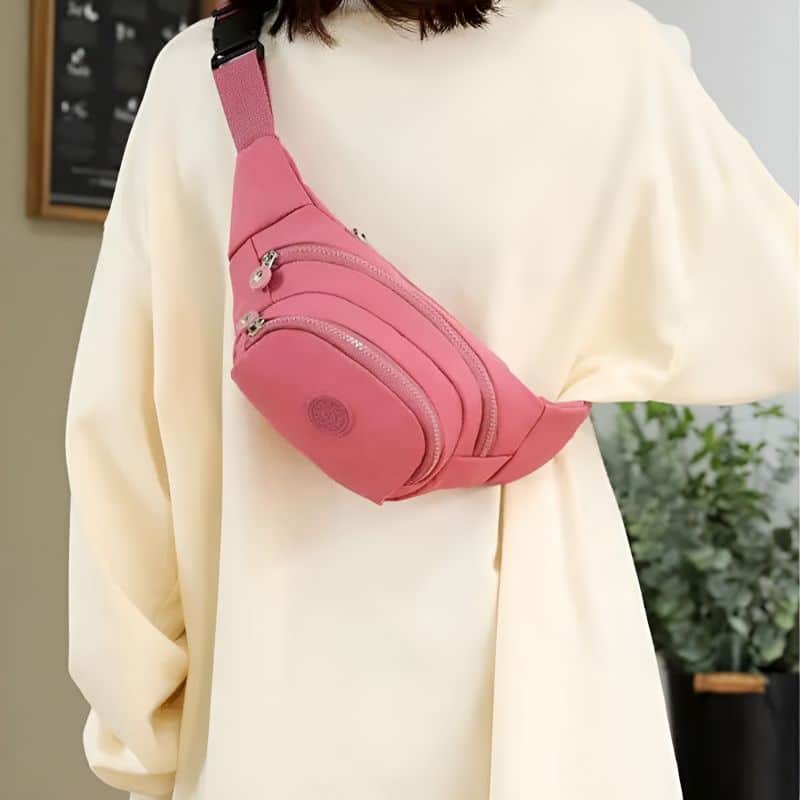 Nachhaltige bauchtasche im asiatischen Stil