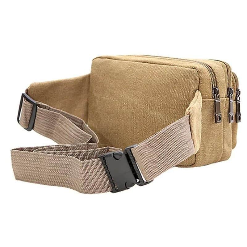 Hübsche große Bauchtasche aus Canvas für Herren
