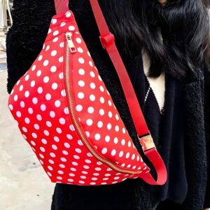 Gepunktete Bauchtasche