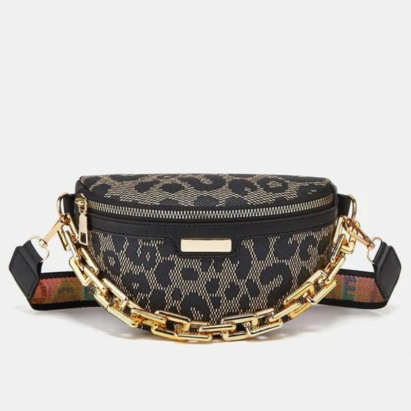 Bauchtasche mit Ketten-Schulterriemen
