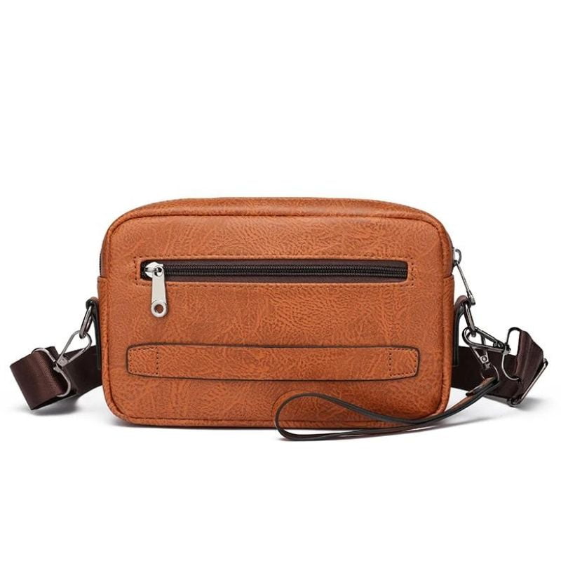 Bauchtasche aus Leder mit Schulterriemen für Herren Langlebige