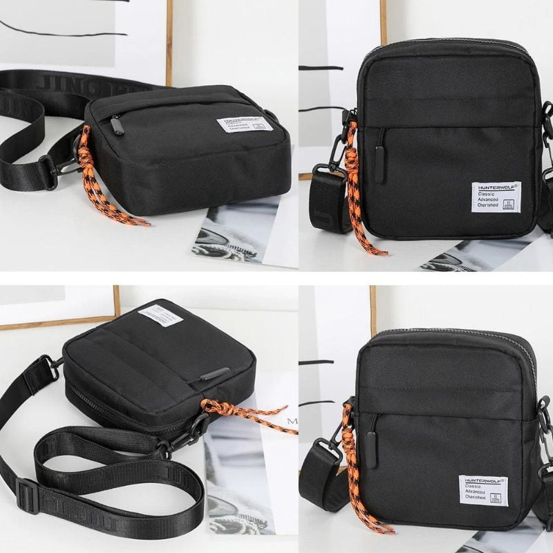 Quadratische Bauchtasche für Herren Design