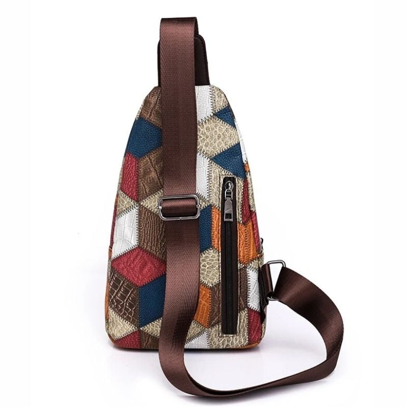 Bauchtasche aus Leder und Stoff Qualität