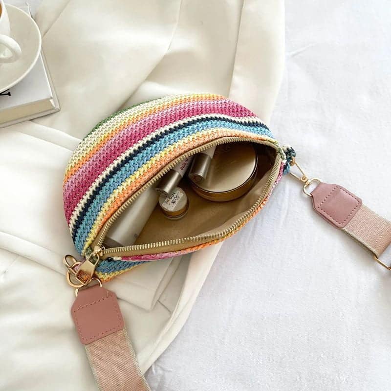 Handgefertigte Bauchtasche innen