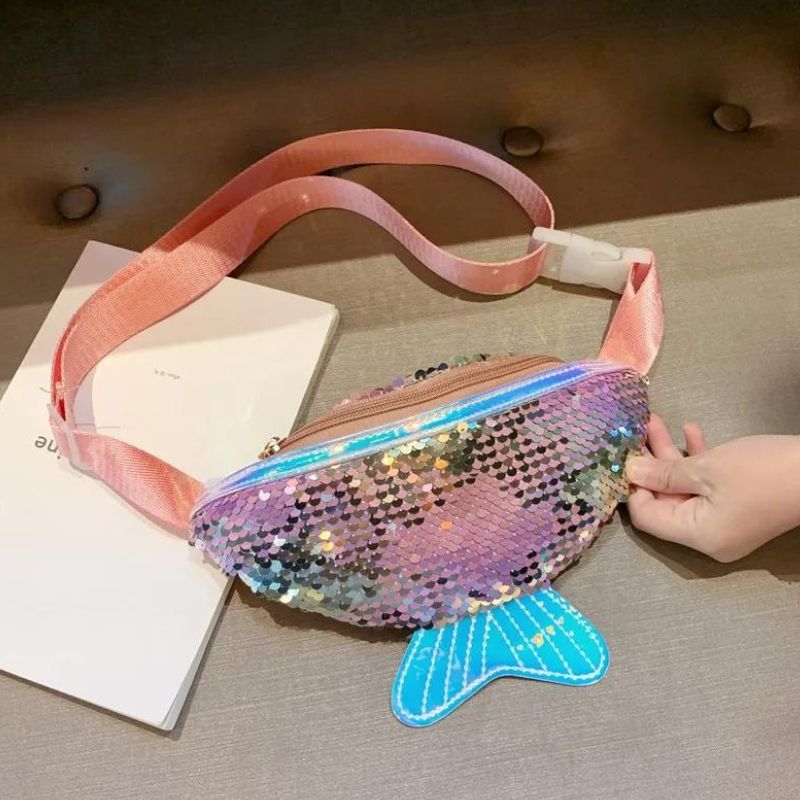 Pailletten-Bauchtasche für Damen Qualität