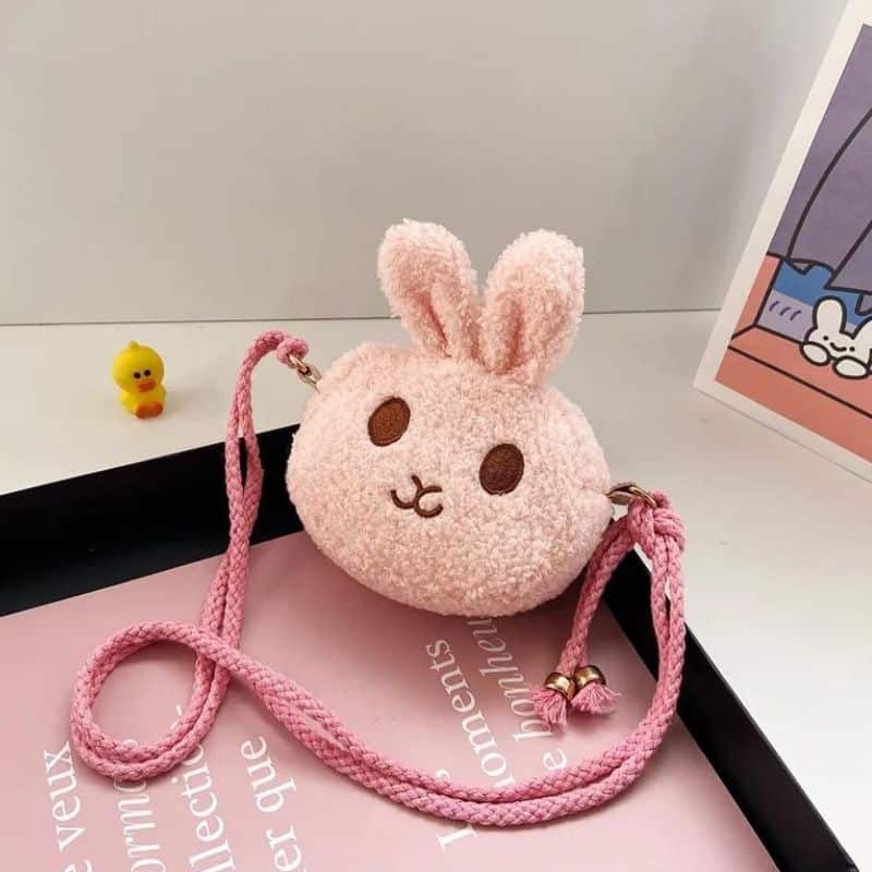 Weiche rosa Bauchtasche für Mädchen Design