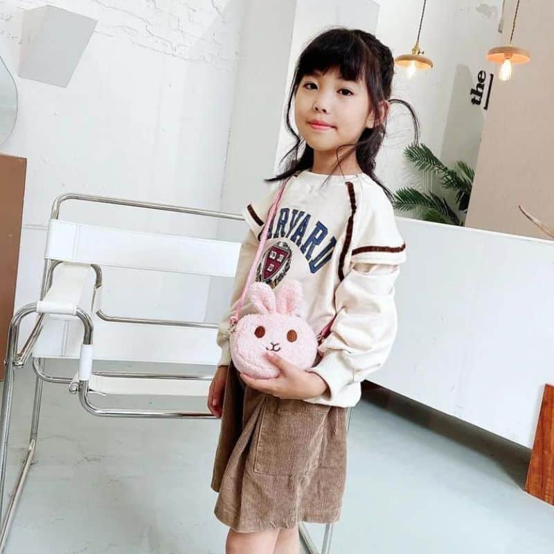 Weiche rosa Bauchtasche für Mädchen Qualität