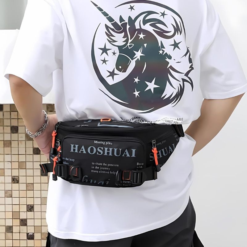 Bauchtasche für Herren mit Schriftzug Design