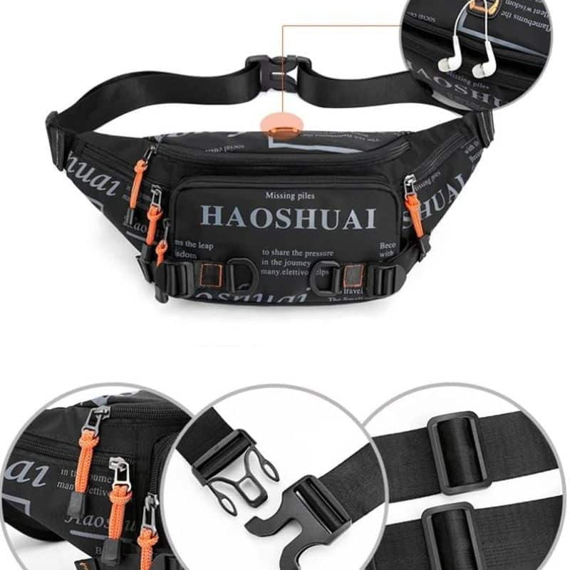 Bauchtasche für Herren mit Schriftzug Qualität