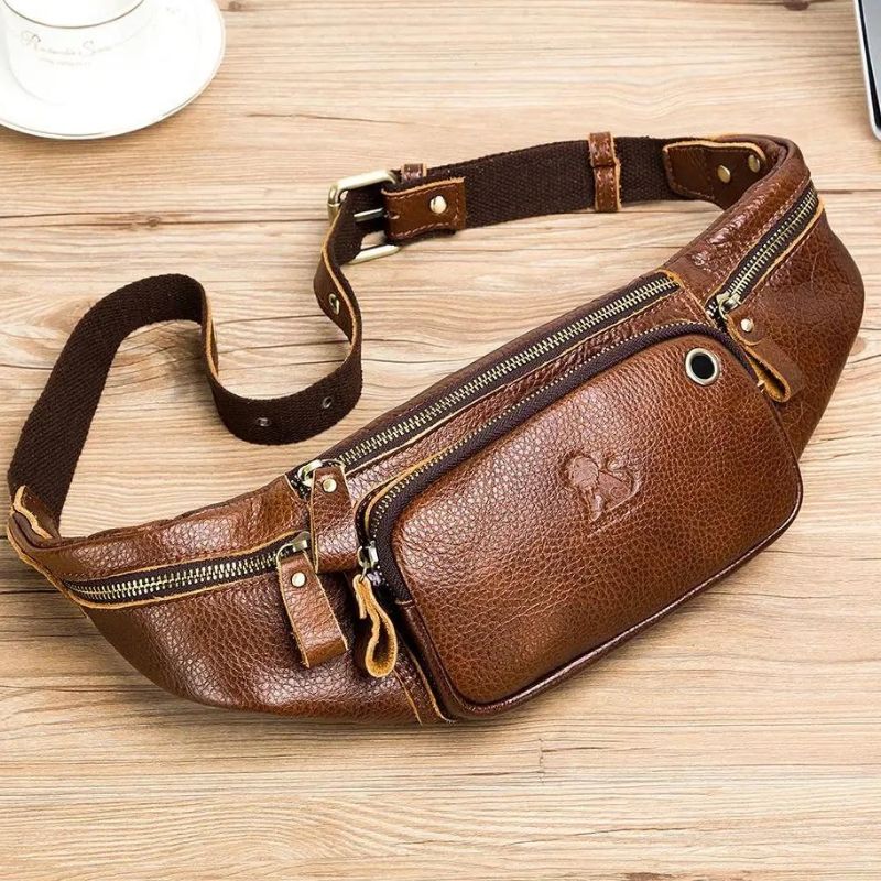 Bauchtasche für Herren mit mehreren Taschen – Bild 2