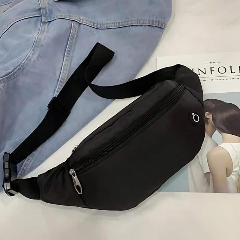 Bauchtasche für Herren mit Gürteldurchgang