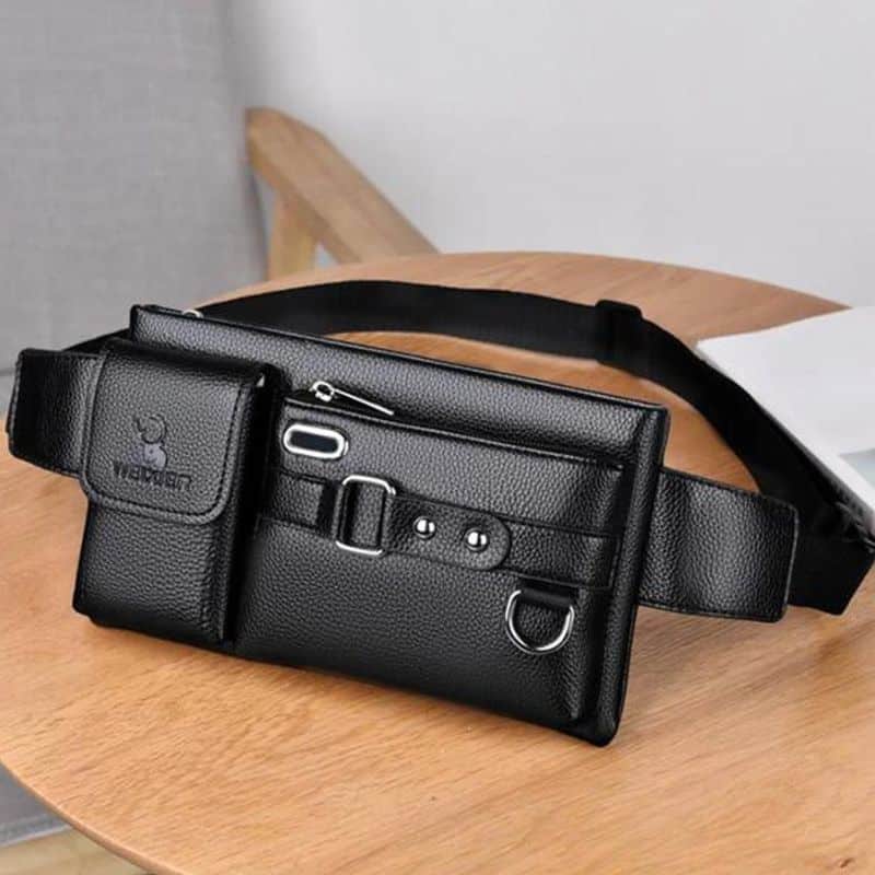 Bauchtasche für Herren zum Aufbewahren von Geldscheinen.