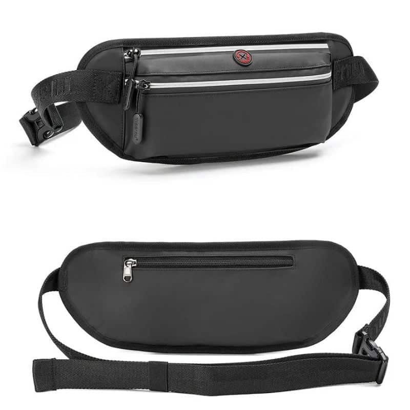 Bauchtasche für Herren mit drei Taschen aus Nylon Design