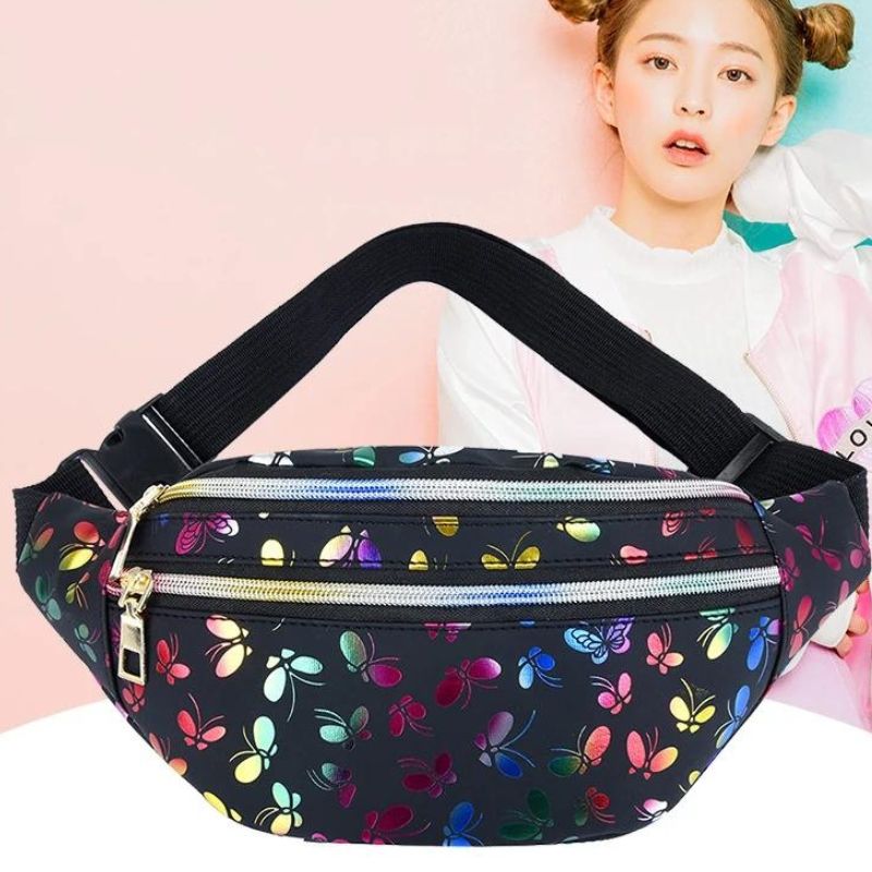 Bauchtasche mit Schmetterlingsdruck Design