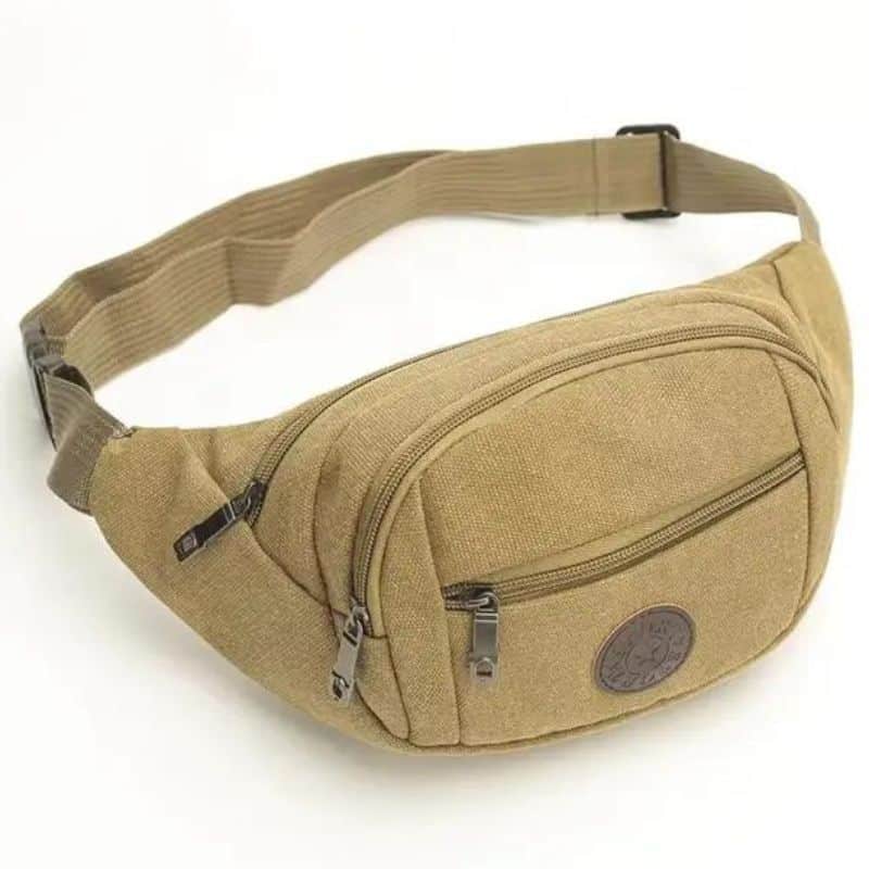 Khaki Bauchtasche für Herren