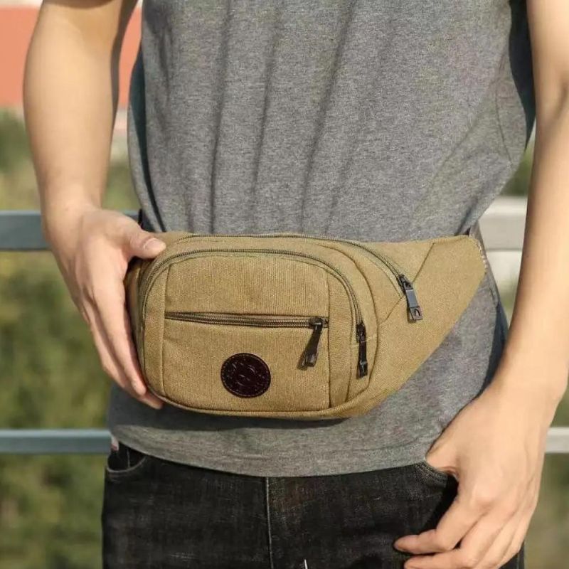 Khaki Bauchtasche für Herren Qualität