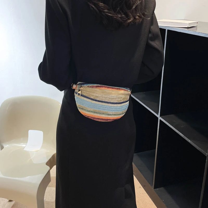 Mehrfarbige Bauchtasche – Bild 2