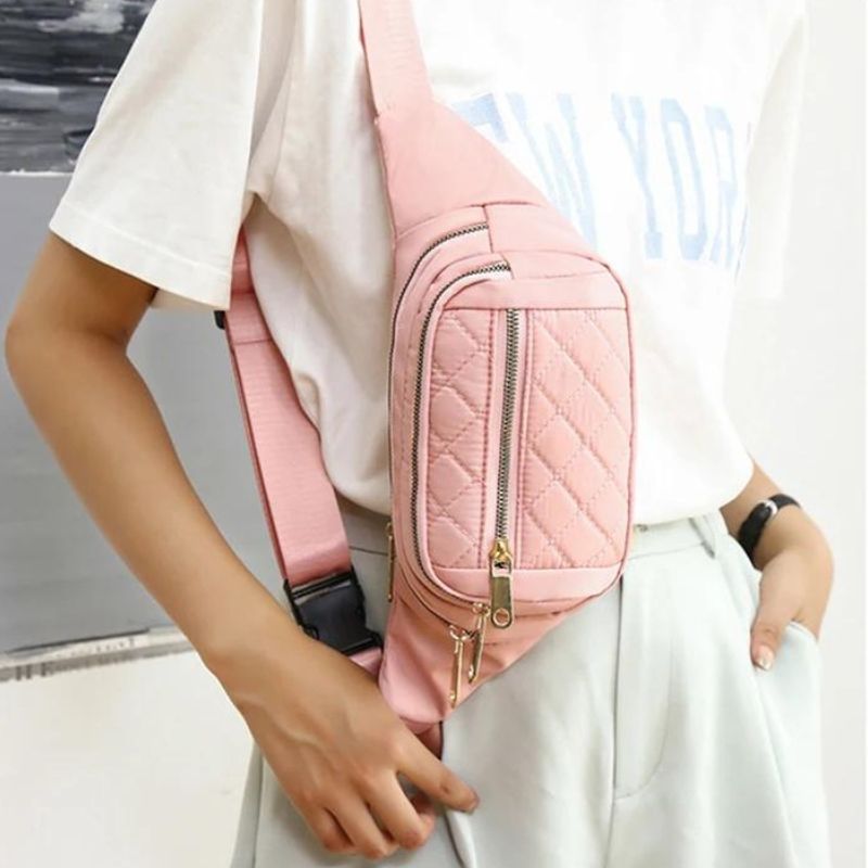 Puderrosa Bauchtasche Design