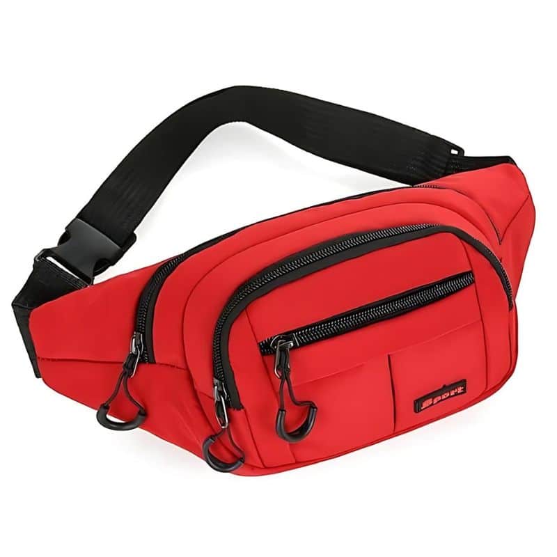 Rote Bauchtasche für Herren