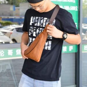sac banane simili cuir homme joli