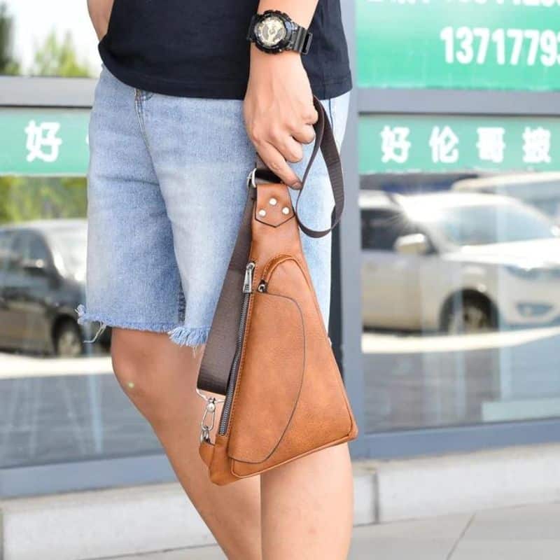 Bauchtasche Kunstleder für Herren Qualität