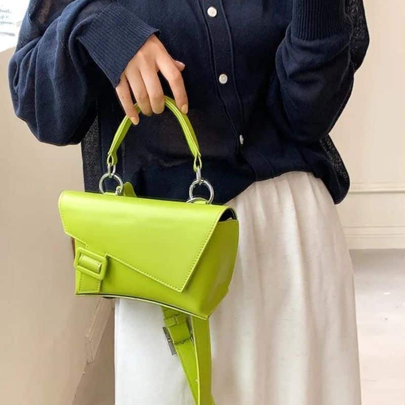 Neon-grüne Bauchtasche Design