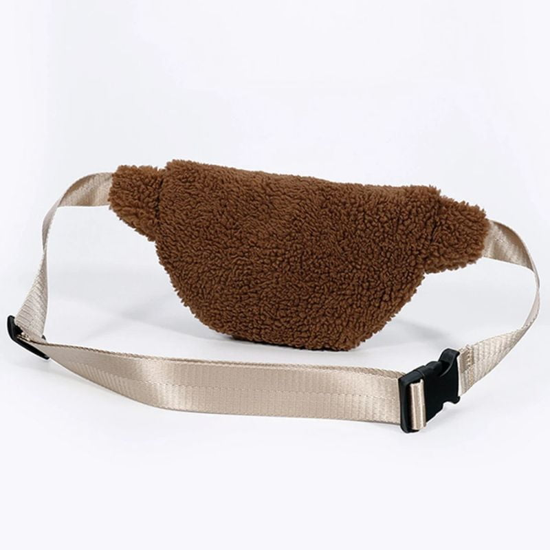XXL Bauchtasche aus Plüsch Rückansicht