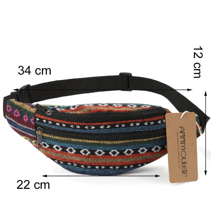 Bauchtasche aus Kente Maße