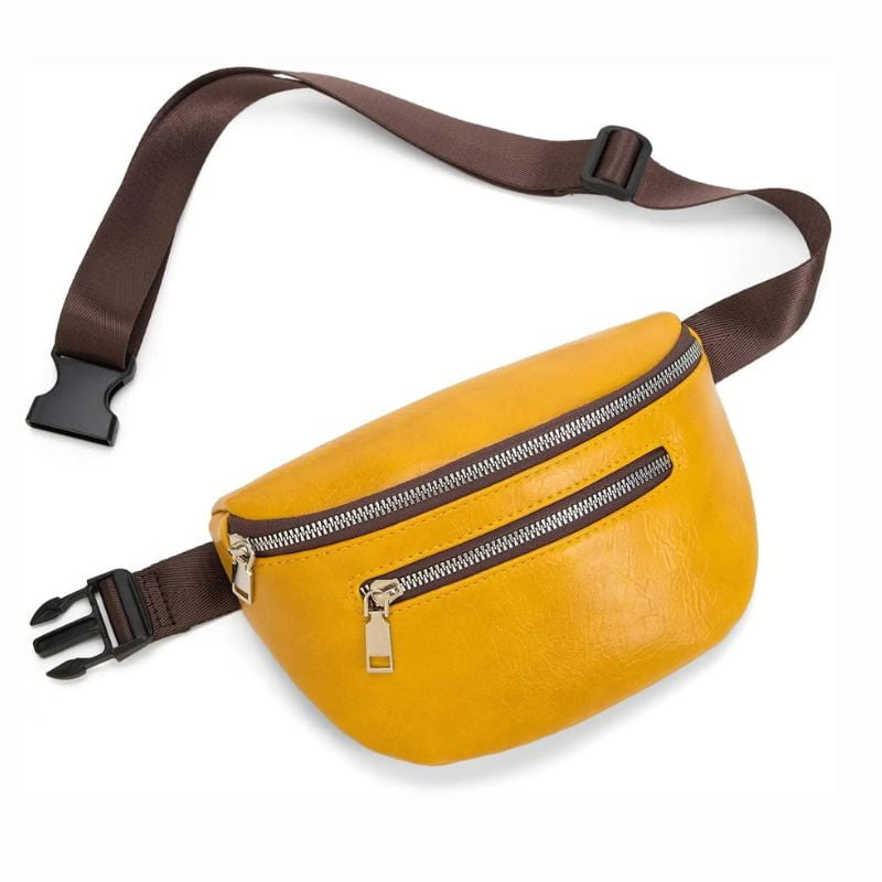 Senfgelbe Bauchtasche