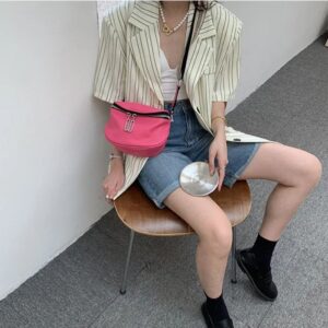 sac banane rose flash en bandoulière