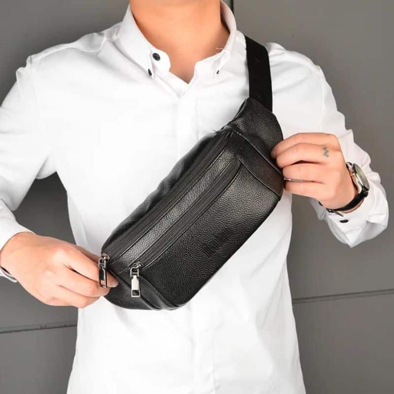 Moderne Bauchtaschen aus Leder für Herren Qualität